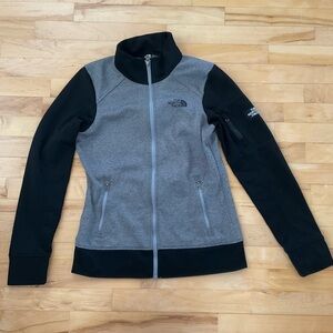 The North Face Women's Gray and Black Zip-Up Utility Jacket